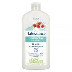 Shampoo Fortificante Con Ricino Bio e Cheratina vegetale 500ml Natessance