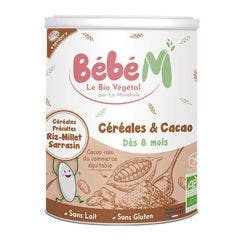Cereali Cacao Bio Bébé M Dagli 8 Mesi 400g Bébé M Des 8 Mois La Mandorle