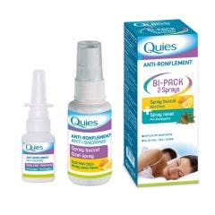 Bi-pack Anti-ronflement Spray Buccal + Nasal 75ml Spray buccal 75ml + Nasal 15ml Quies