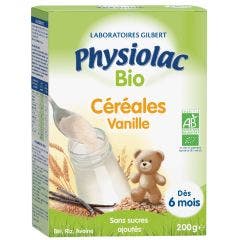 Cereales Vanille Ble Riz Avoine Bio Des 6 Mois 200g Physiolac