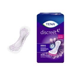 Serviettes pour Fuites Urinaires x10 Discreet Normal Night Tena