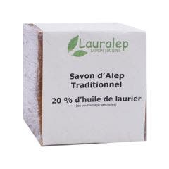 Sapone tradizionale di Aleppo 20% (in francese) 200g Lauralep