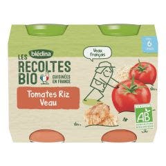 Omogeneizzati in vasetti Les Recoltes Bio 2x200g Neonati da 6 mesi Blédina