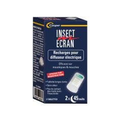 Recharges diffuseur électrique 2 tablettes Insect Ecran