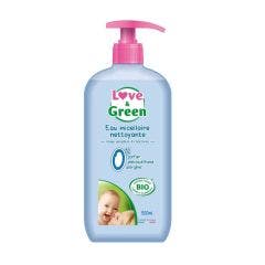 Acqua micellare Detergente 500ml Pelle sensibile o reattiva Love&Green