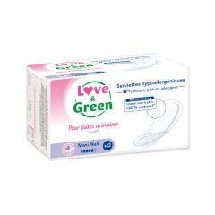 Fuites Urinaires Nuit 12 Serviettes Love&Green