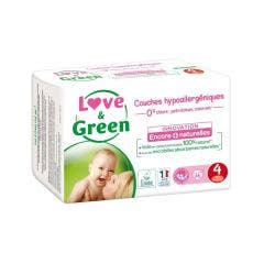 Couches hypoallergéniques Taille 4 x46 7 à 14kg Love&Green