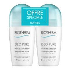 Roll-on Anti-transpirante 2x75ml Deo Pure Biotherm
