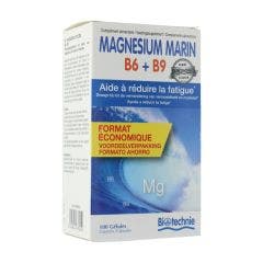 Magnesium Marin B6 B9 100 Gelules Biotechnie