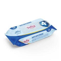 Lingette anti-bactéries Softy Clean 72 lingettes Astrodif