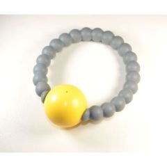 Bracelet silicone hochet Gris/Jaune Irreversible