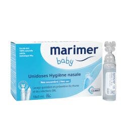 Hygiène nasale baby 18 unidoses de 5ml Nez encombré Marimer