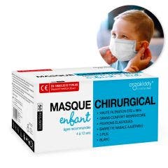 Mascherine chirurgiche Bambino 3 strati x50 Marquage CE - Norme EN14683-2019 TYPE IIR Orgakiddy