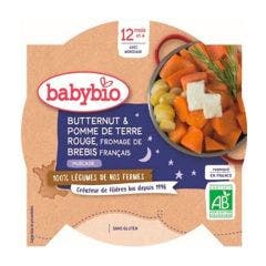 Piatto della Notte Bio 230g Légumes Butternut e patate rosse Des 12 mois Babybio