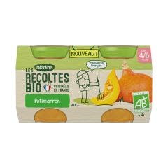 Vasetti di zucca biologica Les Recoltes 2x130g Les Recoltes Da 4 a 6 mesi Blédina