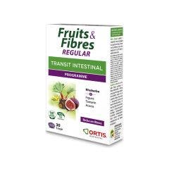 Frutta e Fibre Regular Transito intestinale 30 Compresse Ortis