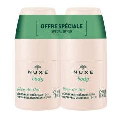 Deodorante Freschezza 24h 2x50ml Rêve de thé Body Nuxe