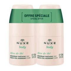 Deodorante Freschezza 24h 2x50ml Rêve de thé Body Nuxe