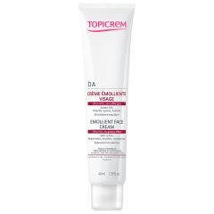 Crema viso emolliente 40 ml DA Pelle Sensibile, molto secca e atopica Topicrem