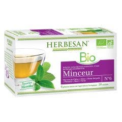 Tè verde biologico 20 bustine Aroma di menta Herbesan