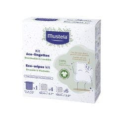 Kit ?co-lingettes r?utilisables et lavables x10 Mustela