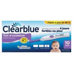 Test di ovulazione digitale avanzato 10 test Clear Blue