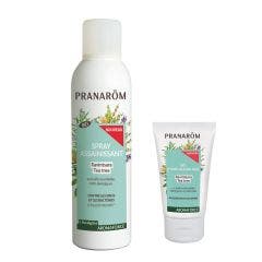 Ravintsara e Tea Tree Spray Purificante 150 ml + Gel idroalcolico gratuito Aromaforce Pranarôm