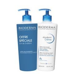 Crema Corpo Ultra-nutriente 2x500ml Atoderm Pelle sensibile da normale a secca Bioderma
