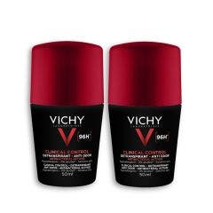 Roll-on Antitraspirante antiodore per uomo 96h 2x50ml Déodorant Vichy
