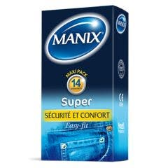 Préservatifs sécurité et confort x14 Super Manix
