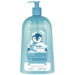 Gel Detergente Schiumogeno Delicato 1l Abcderm Neonato e Bambino Bioderma
