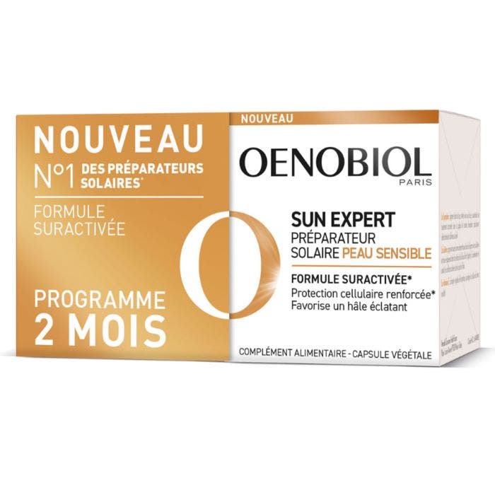 Preparatore Solare 2x30 Capsule Sun Expert Pelle Sensibile Oenobiol