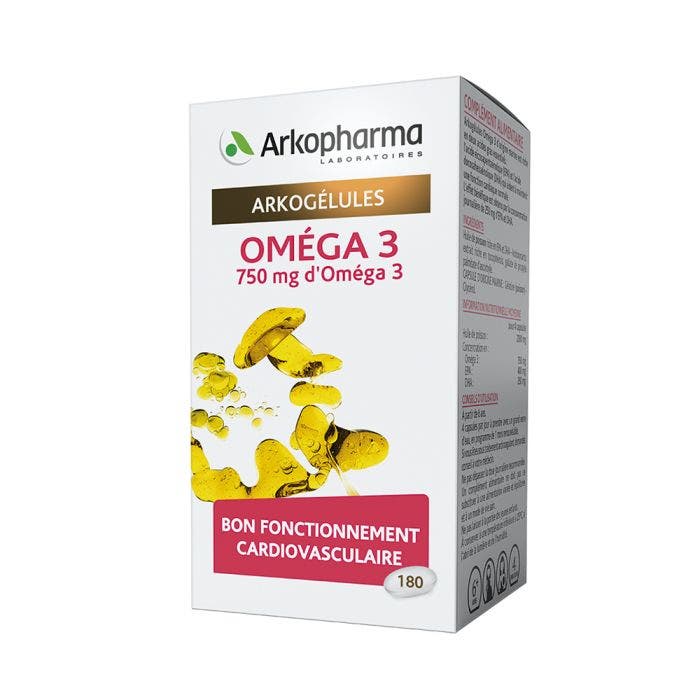 Omega 3 Origine Marina 180 Capsule Arkogélules 180 Capsules- Arkopharma -  Easypara