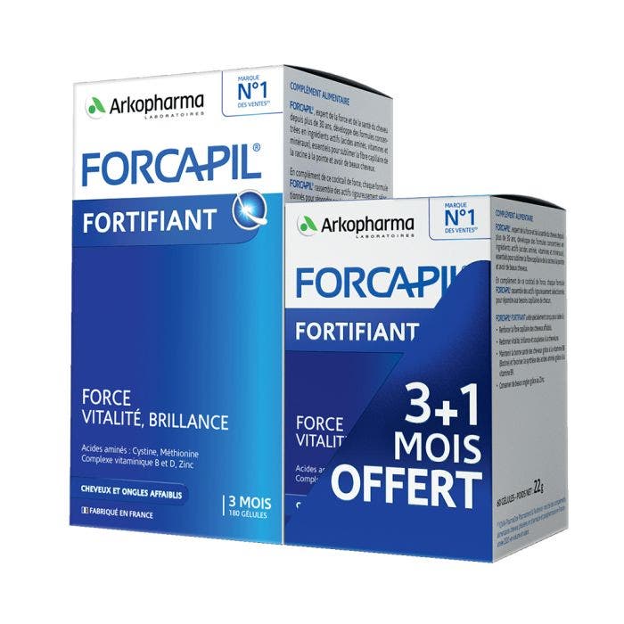 Fortificante Capelli e Unghie 180 Capsule + 60 Gratis 180 + 60 gélules Forcapil Arkopharma