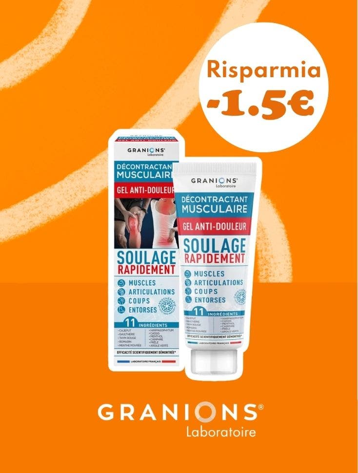 Regalo gel decontratturante muscolare Granions